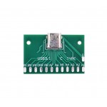 TYPE-C 24Pin Female Testing Points Breakout Board | 102078 | Adapter Boards by www.smart-prototyping.com